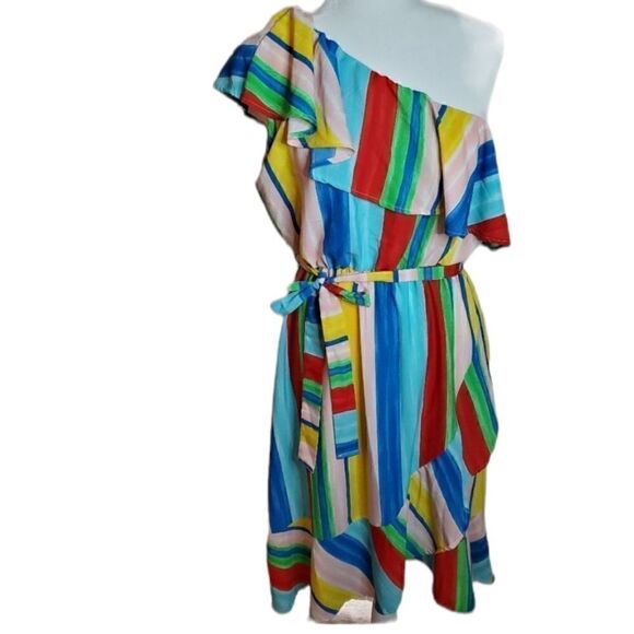 Peach Love California one shoulder dress L - Picture 10 of 10